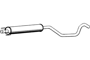 Intermediate muffler in the group  at  Professional Parts Sweden AB (P4438)