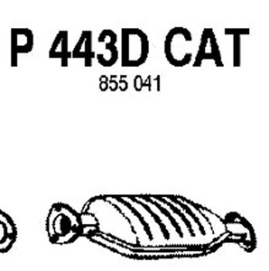 Catalytic converter in the group  at  Professional Parts Sweden AB (P443DCAT)
