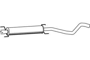 Intermediate muffler in the group  at  Professional Parts Sweden AB (P4446)