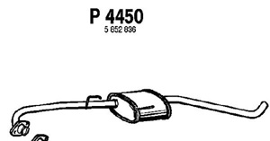 Intermediate muffler in the group  at  Professional Parts Sweden AB (P4450)