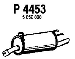 Rear muffler in the group  at  Professional Parts Sweden AB (P4453)