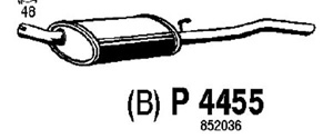 Rear muffler in the group  at  Professional Parts Sweden AB (P4455)