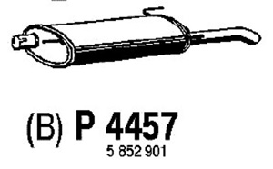 Rear muffler in the group  at  Professional Parts Sweden AB (P4457)