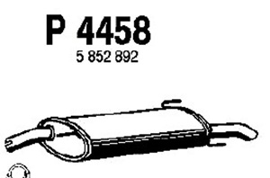 Rear muffler i gruppen Tillflligt dolda artiklar hos  Professional Parts Sweden AB (P4458)