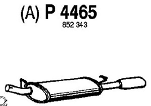 Rear muffler i gruppen Tillflligt dolda artiklar hos  Professional Parts Sweden AB (P4465)