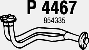 Front pipe in the group  at  Professional Parts Sweden AB (P4467)