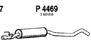 Intermediate muffler in the group  at  Professional Parts Sweden AB (P4469)