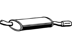 Rear muffler in the group  at  Professional Parts Sweden AB (P4477)