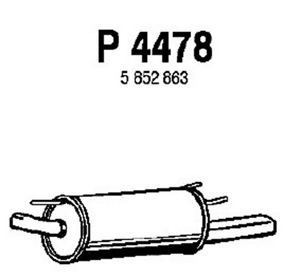 Rear muffler in the group  at  Professional Parts Sweden AB (P4478)