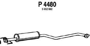 Intermediate muffler in the group  at  Professional Parts Sweden AB (P4480)