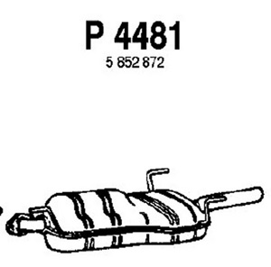 Rear muffler in the group  at  Professional Parts Sweden AB (P4481)