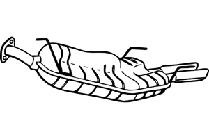 Rear muffler in the group  at  Professional Parts Sweden AB (P4482)