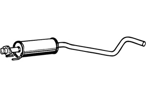Intermediate muffler in the group  at  Professional Parts Sweden AB (P4485)