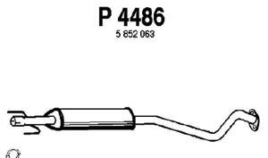 Intermediate muffler in the group  at  Professional Parts Sweden AB (P4486)