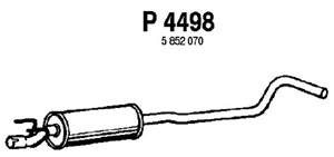 Intermediate muffler in the group  at  Professional Parts Sweden AB (P4498)