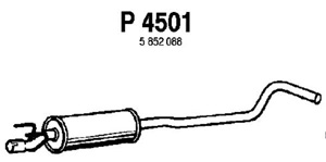 Intermediate muffler in the group  at  Professional Parts Sweden AB (P4501)