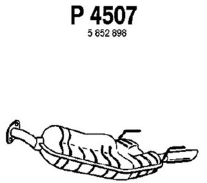 Rear muffler in the group  at  Professional Parts Sweden AB (P4507)