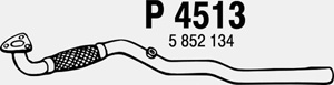 Front pipe in the group  at  Professional Parts Sweden AB (P4513)