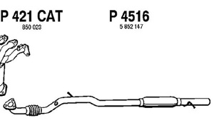 Intermediate muffler in the group  at  Professional Parts Sweden AB (P4516)