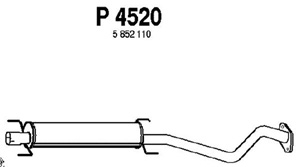 Intermediate muffler in the group  at  Professional Parts Sweden AB (P4520)