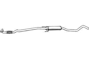 Intermediate muffler in the group  at  Professional Parts Sweden AB (P4523)