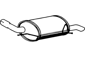 Rear muffler in the group  at  Professional Parts Sweden AB (P4526)