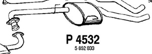 Intermediate muffler in the group  at  Professional Parts Sweden AB (P4532)