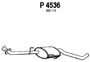Intermediate muffler in the group  at  Professional Parts Sweden AB (P4536)