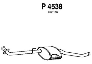 Intermediate muffler in the group  at  Professional Parts Sweden AB (P4538)