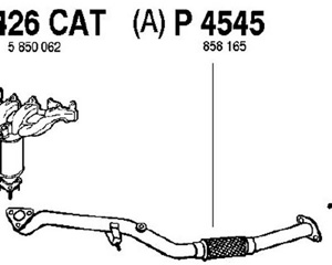 Intermediate pipe in the group  at  Professional Parts Sweden AB (P4545)