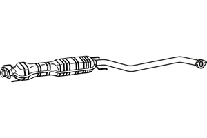 Intermediate muffler in the group  at  Professional Parts Sweden AB (P4546)