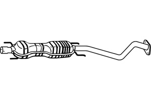 Intermediate muffler in the group  at  Professional Parts Sweden AB (P4547)