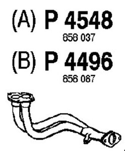 Front pipe in the group  at  Professional Parts Sweden AB (P4548)
