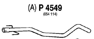 Intermediate muffler i gruppen Tillflligt dolda artiklar hos  Professional Parts Sweden AB (P4549)