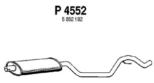 Intermediate muffler in the group  at  Professional Parts Sweden AB (P4552)