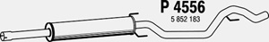 Intermediate muffler in the group  at  Professional Parts Sweden AB (P4556)