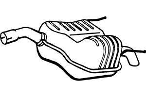 Rear muffler in the group  at  Professional Parts Sweden AB (P4557)