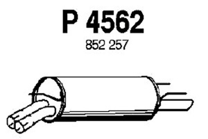 Rear muffler in the group  at  Professional Parts Sweden AB (P4562)