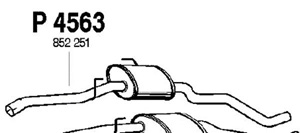 Intermediate muffler in the group  at  Professional Parts Sweden AB (P4563)