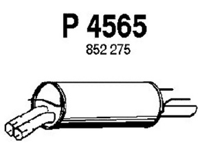 Rear muffler in the group  at  Professional Parts Sweden AB (P4565)