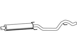 Intermediate muffler in the group  at  Professional Parts Sweden AB (P4567)