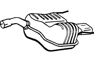 Rear muffler in the group  at  Professional Parts Sweden AB (P4569)