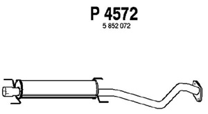 Intermediate muffler in the group  at  Professional Parts Sweden AB (P4572)