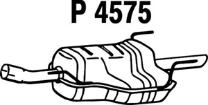 Rear muffler i gruppen Tillflligt dolda artiklar hos  Professional Parts Sweden AB (P4575)