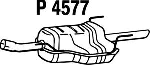 Rear muffler in the group  at  Professional Parts Sweden AB (P4577)