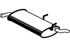 Rear muffler in the group Exhaust parts / Exhaust muffler & kits at  Professional Parts Sweden AB (P4578)