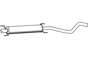 Intermediate muffler in the group  at  Professional Parts Sweden AB (P4580)