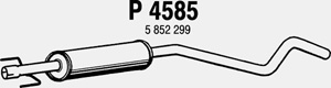 Intermediate muffler in the group  at  Professional Parts Sweden AB (P4585)