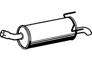 Rear muffler in the group  at  Professional Parts Sweden AB (P4586)