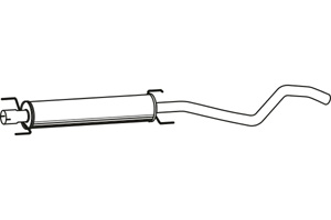 Intermediate muffler in the group  at  Professional Parts Sweden AB (P4590)